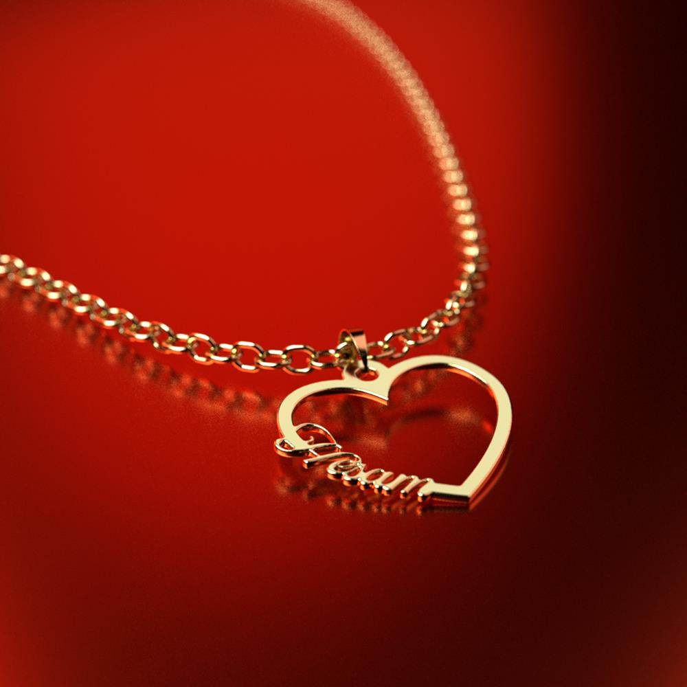 پلاک طلا 18 عیار زنانه مدل اسم حسام hesam کد R271 - Image 2