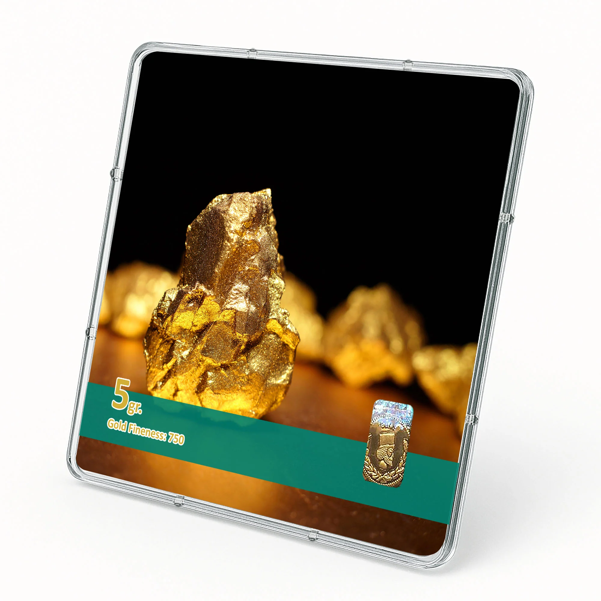 شمش طلا 18 عیار طلاشاپ مدل سکه و شمش کد BRF10015 - تصویر 2