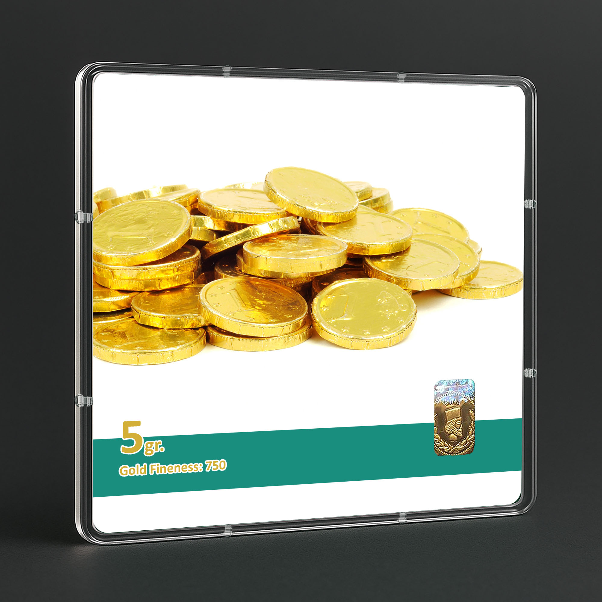 شمش طلا 18 عیار طلاشاپ مدل سکه و شمش کد BRF10010 - Image 3