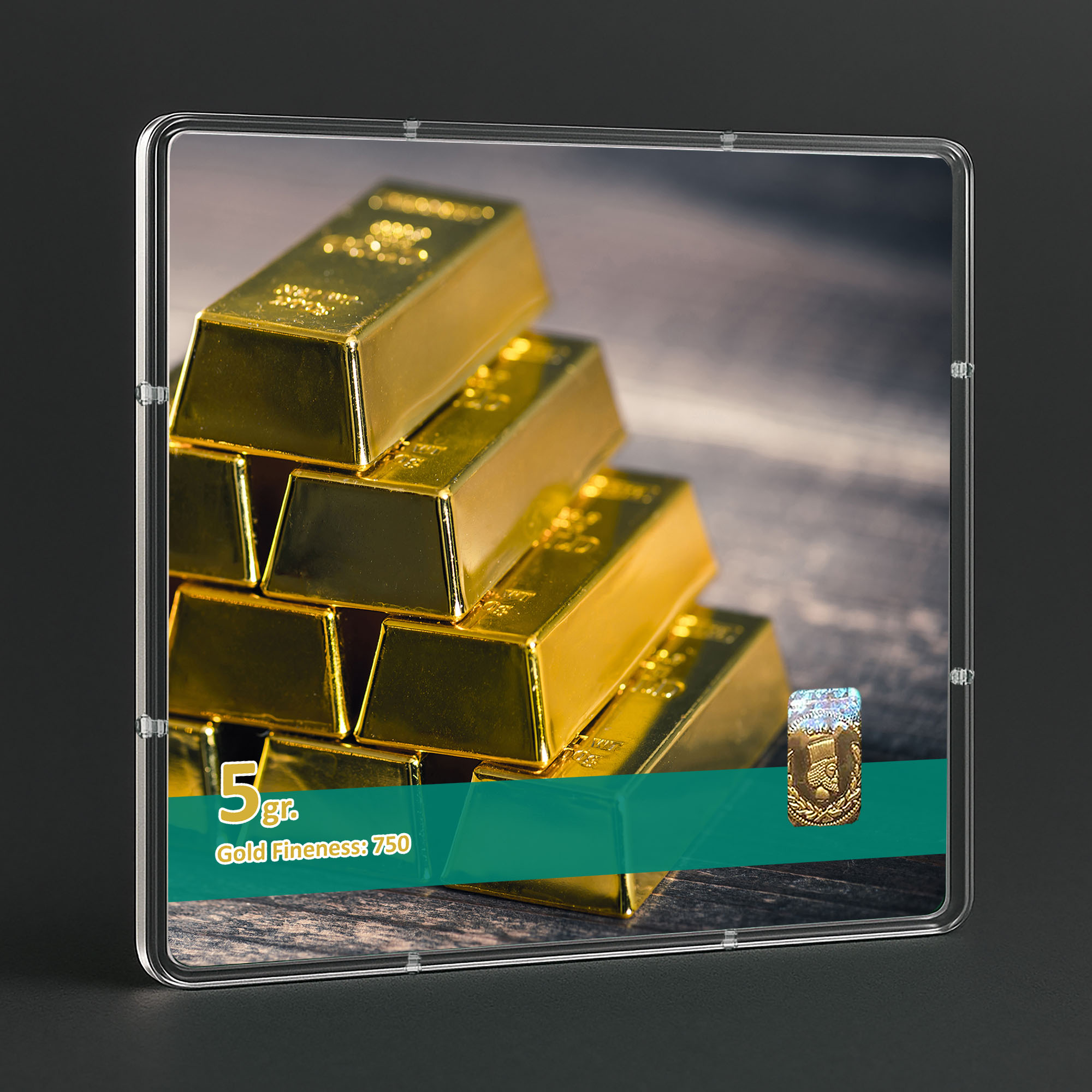 شمش طلا 18 عیار طلاشاپ مدل سکه و شمش کد BRF10009 - Image 3