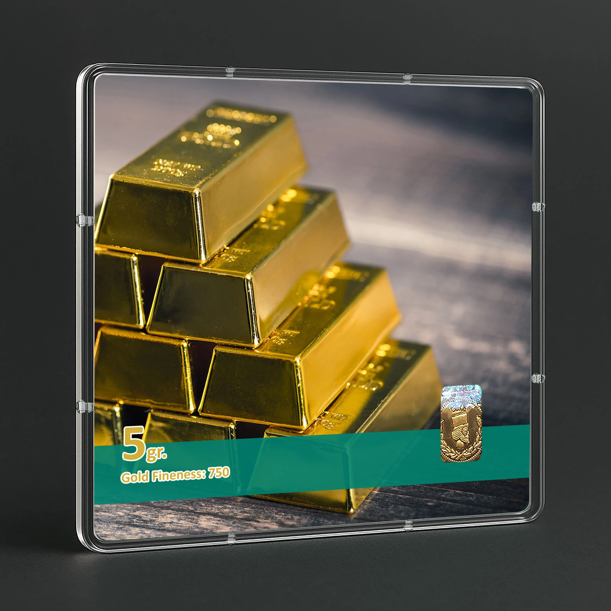 شمش طلا 18 عیار طلاشاپ مدل سکه و شمش کد BRF10009 - تصویر 3