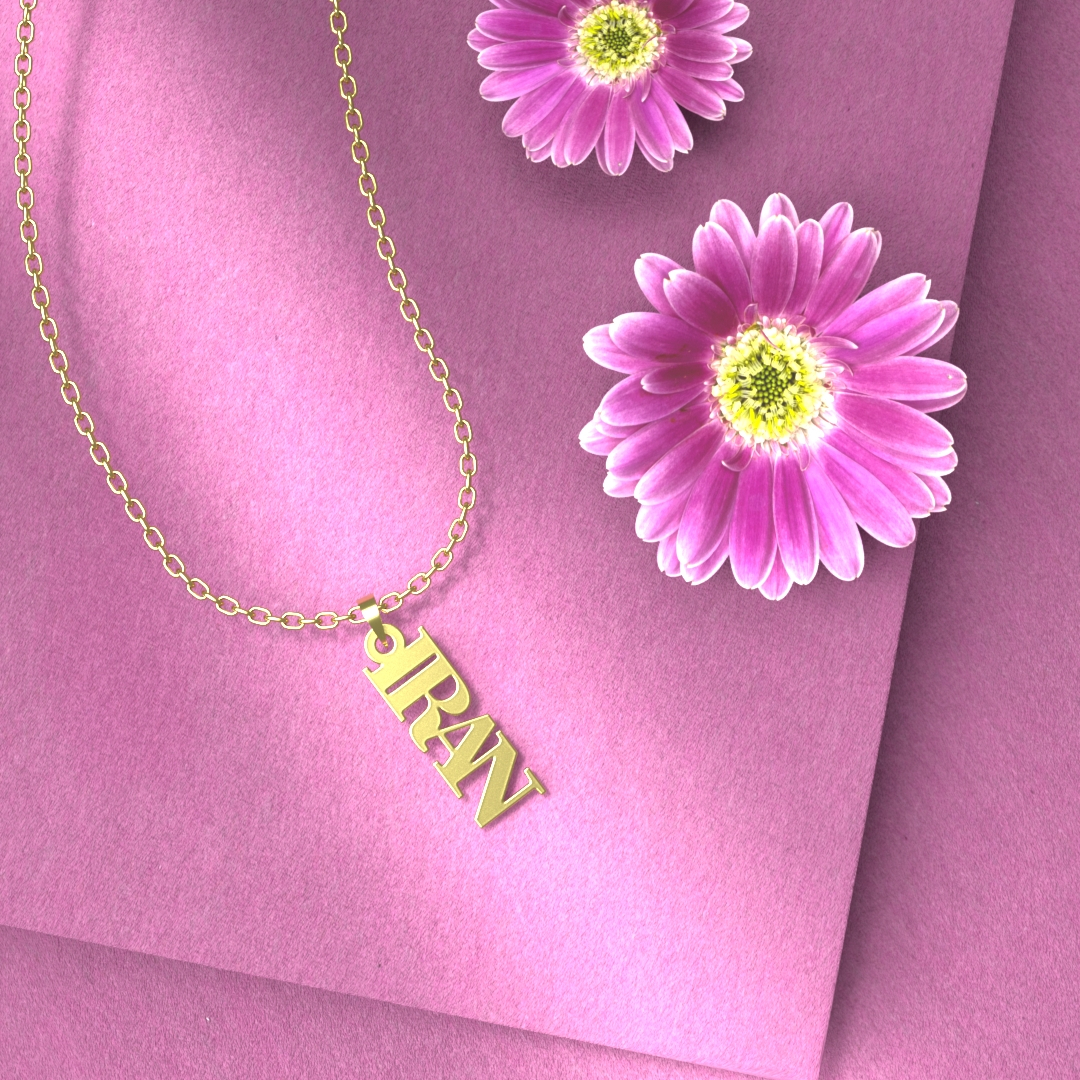 پلاک طلا 18 عیار زنانه مدل ایران کد R116 - Image 4