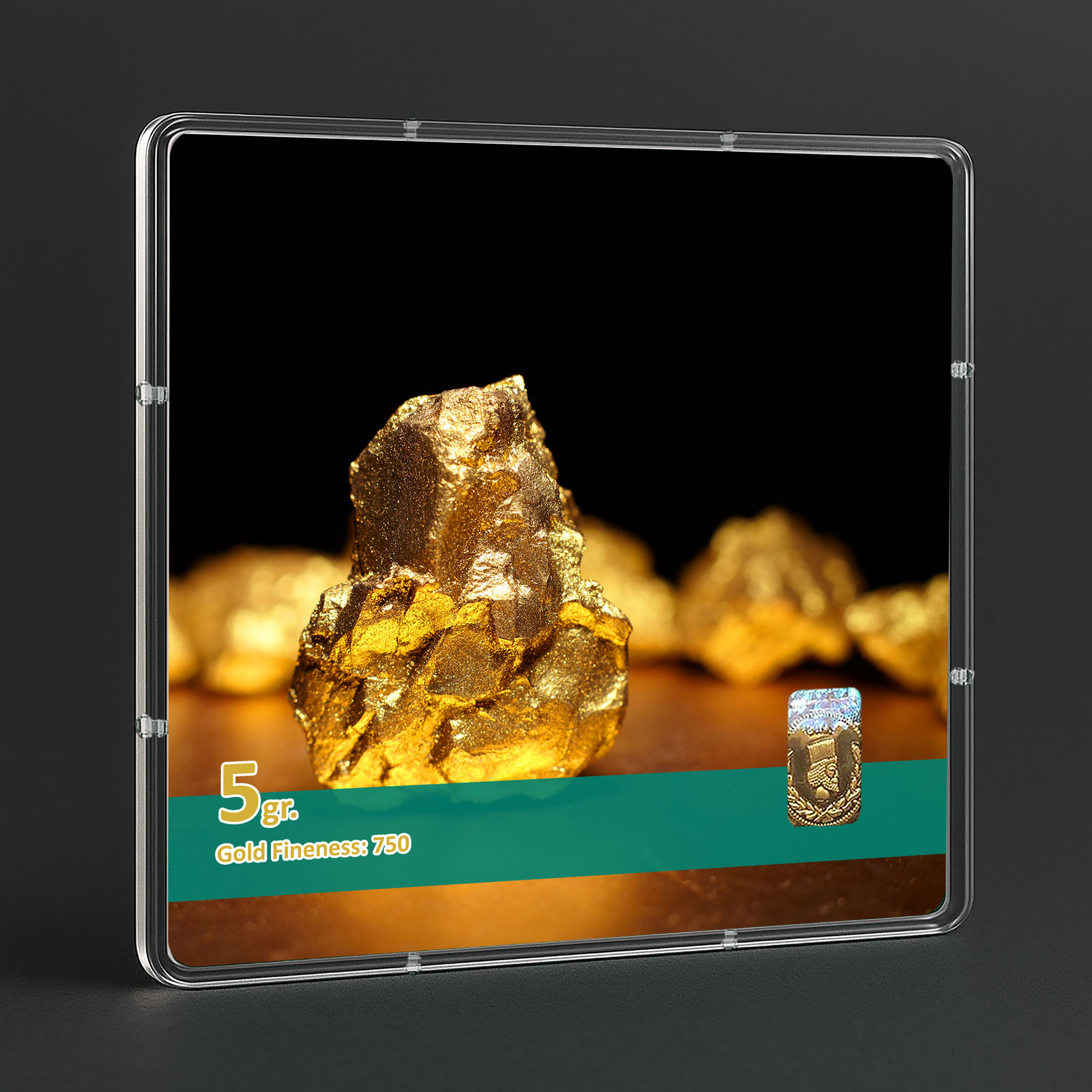 شمش طلا 18 عیار طلاشاپ مدل سکه و شمش کد BRF10015 - Image 3