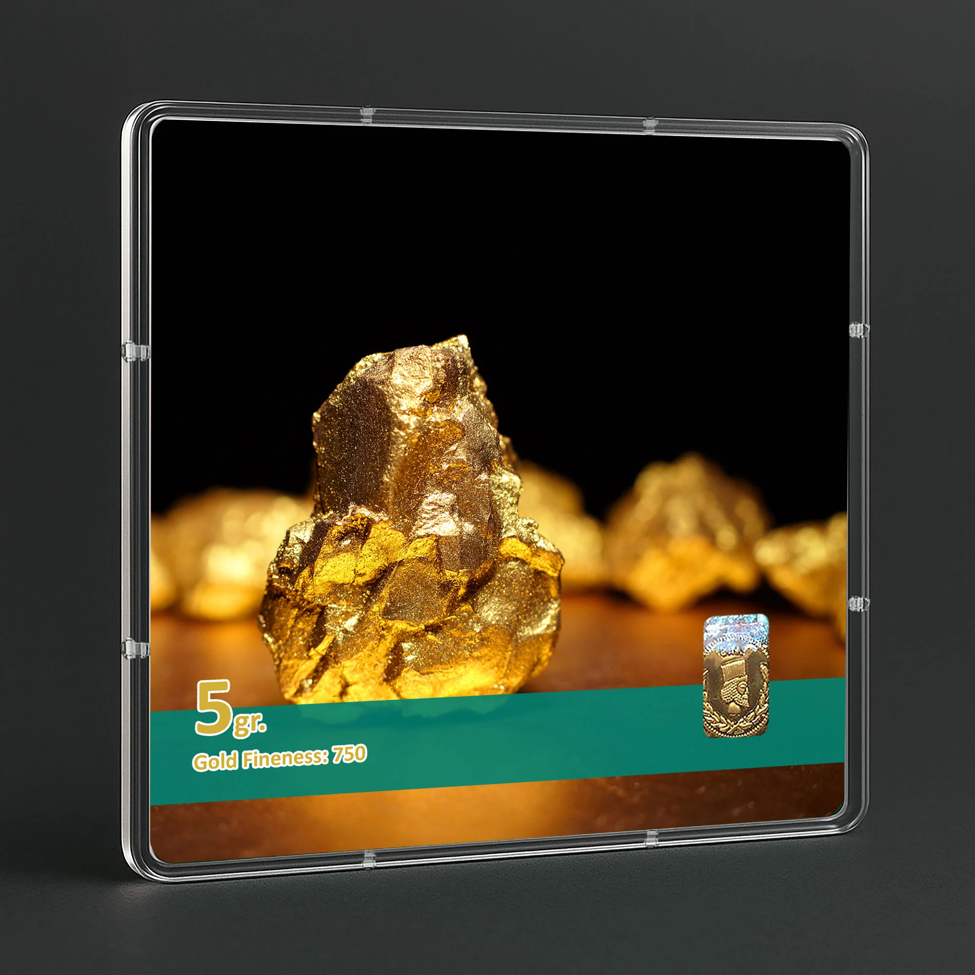 شمش طلا 18 عیار طلاشاپ مدل سکه و شمش کد BRF10015 - تصویر 3