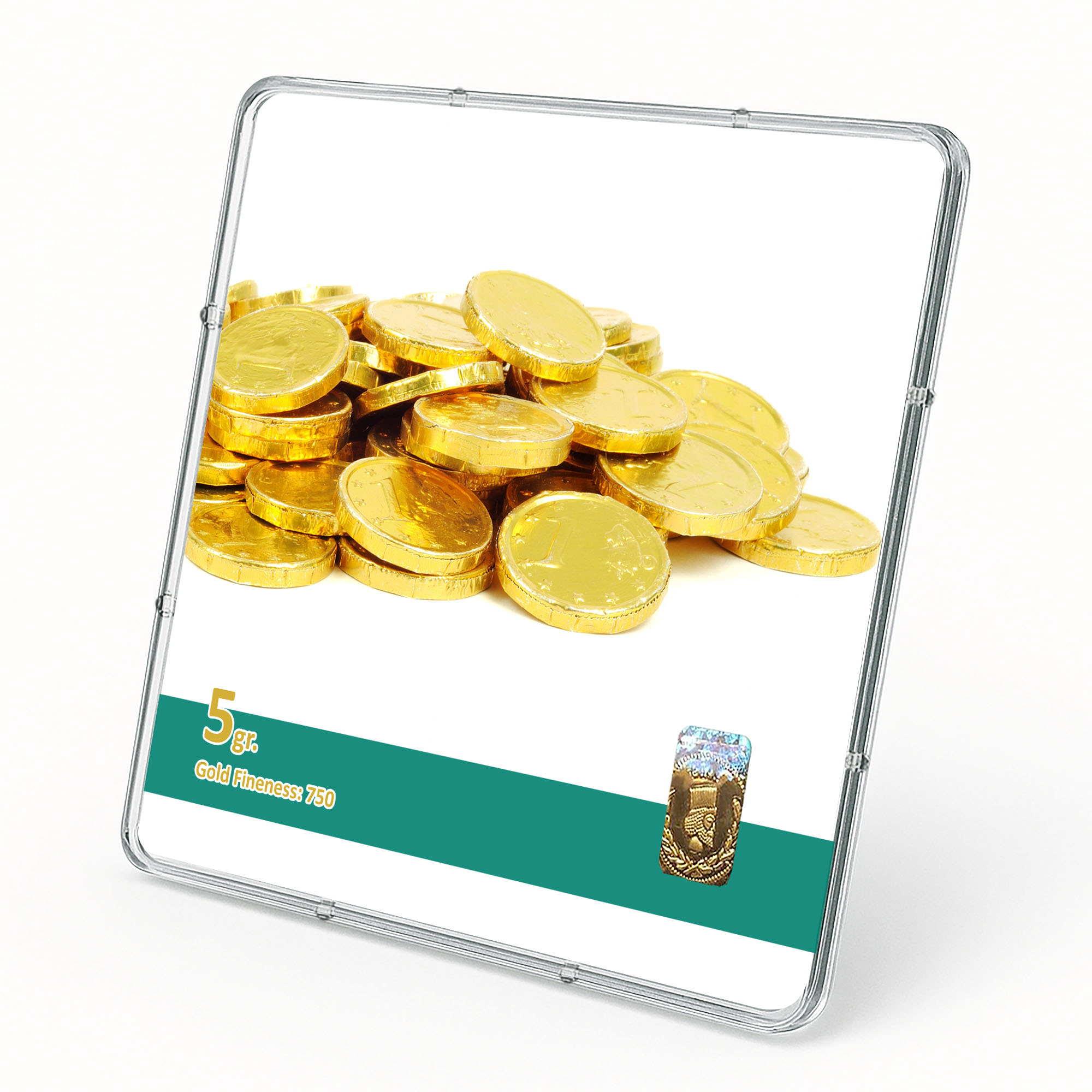 شمش طلا 18 عیار طلاشاپ مدل سکه و شمش کد BRF10010 - Image 2