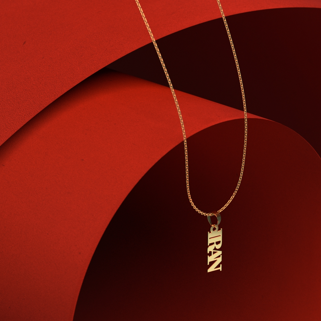 پلاک طلا 18 عیار زنانه مدل ایران کد R116 - Image 3