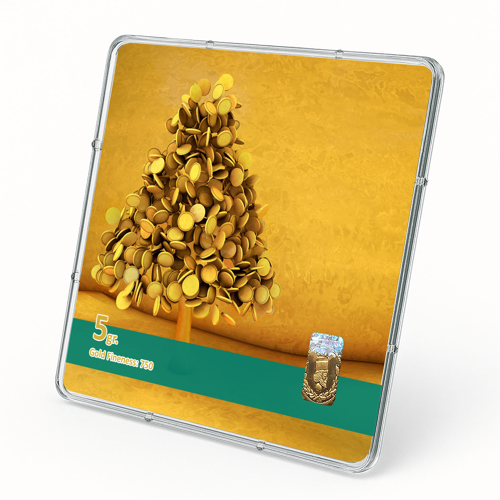 شمش طلا 18 عیار طلاشاپ مدل سکه و شمش کد BRF10011 - Image 2