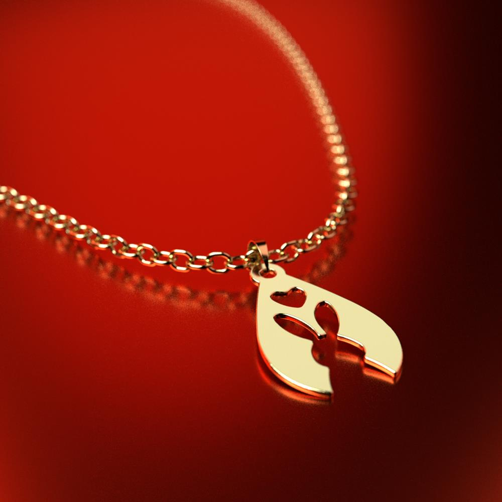 پلاک طلا 18 عیار زنانه مدل خرگوش کد R468 - Image 2