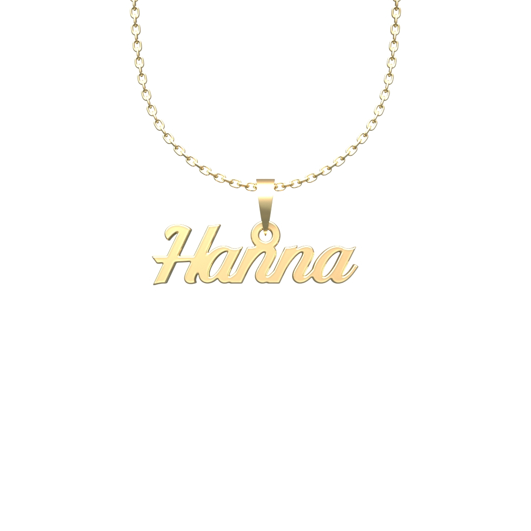 گردنبند طلا 18 عیار زنانه مدل Hanna کد R415