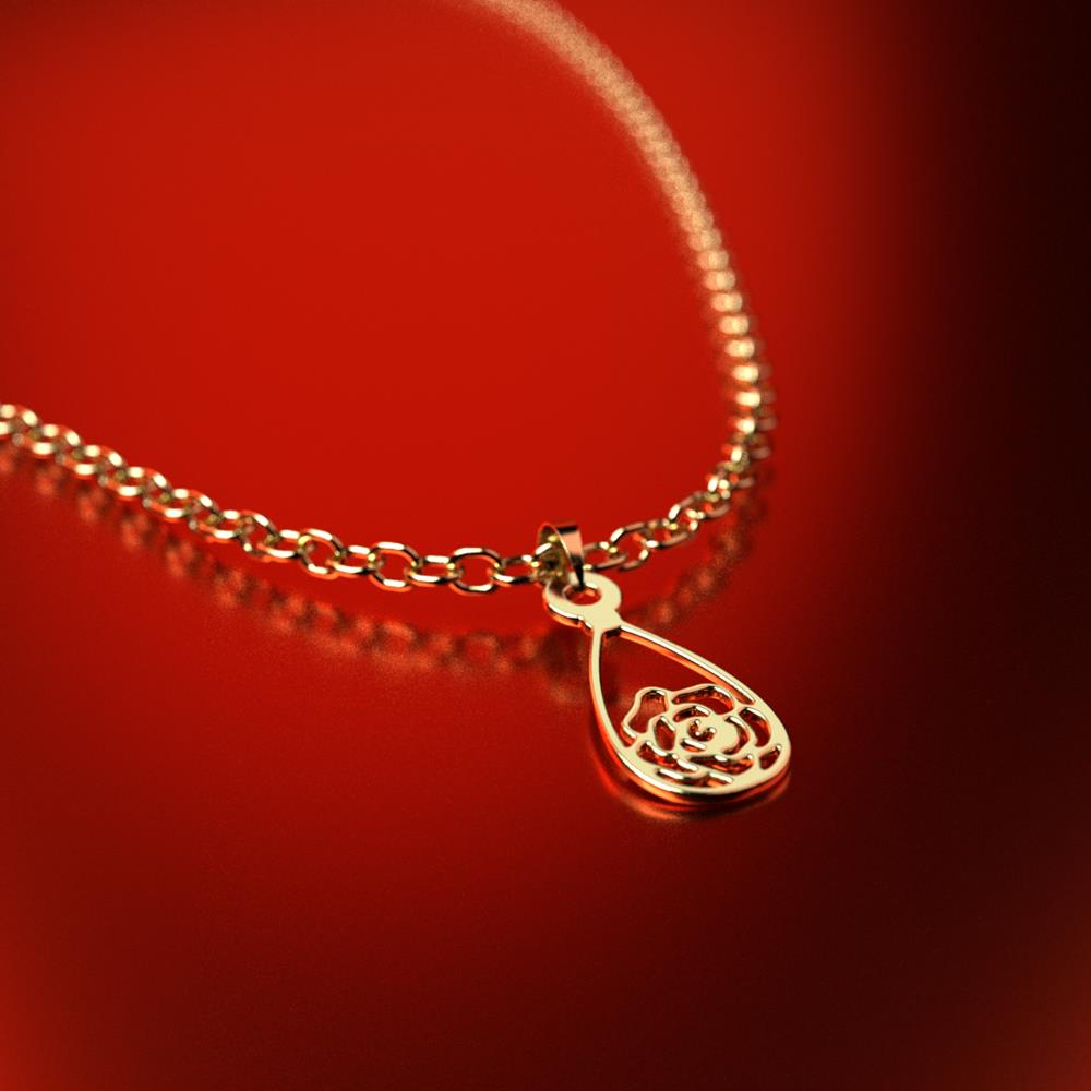 نیم ست طلا 18 عیار زنانه مدل هندسی کد R190 - Image 3