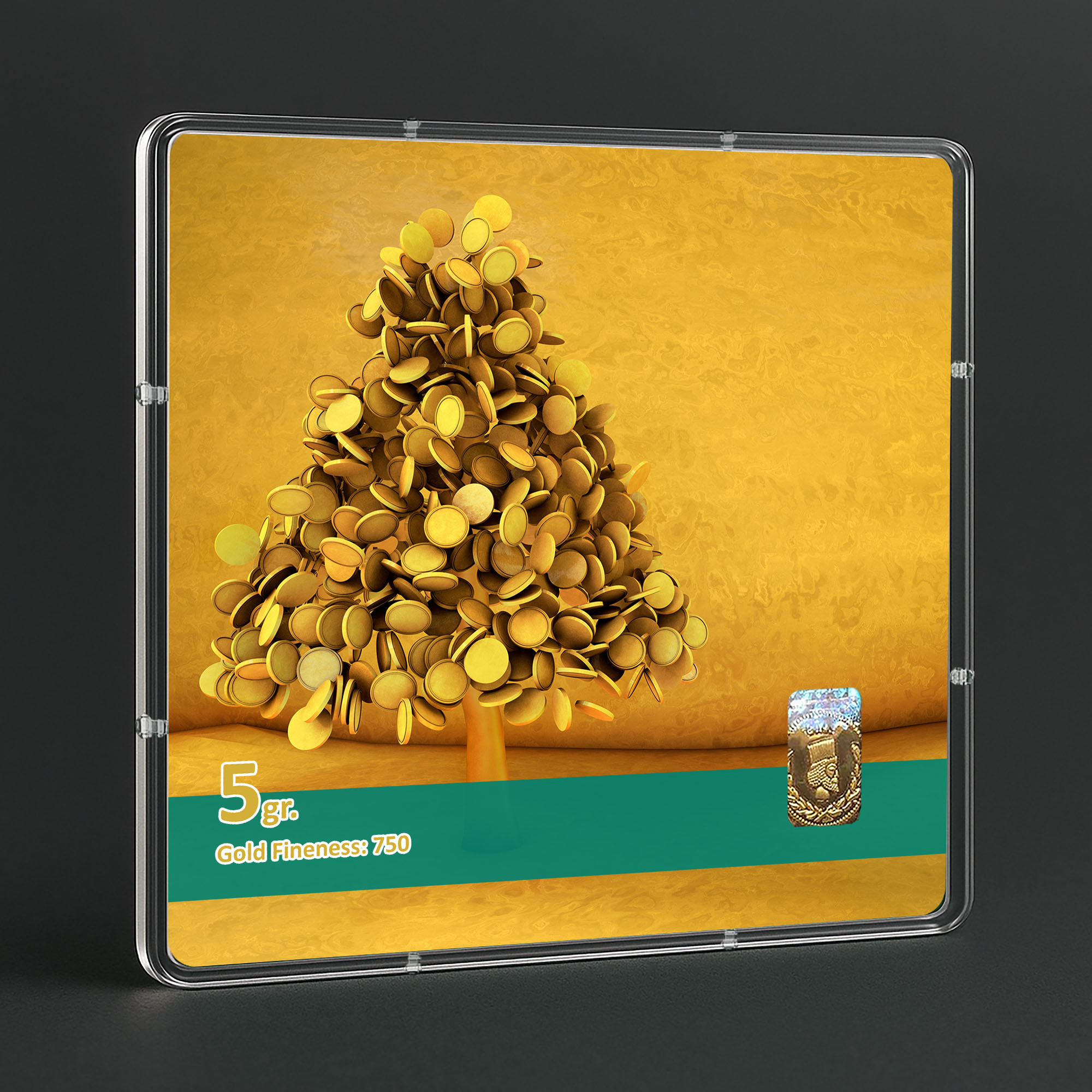 شمش طلا 18 عیار طلاشاپ مدل سکه و شمش کد BRF10011 - Image 3