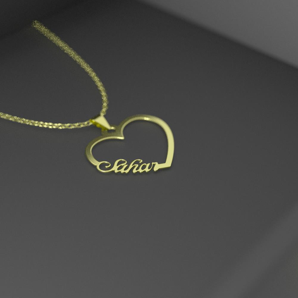 گردنبند طلا 18 عیار زنانه مدل اسم سحر sahar کد R307 - Image 2