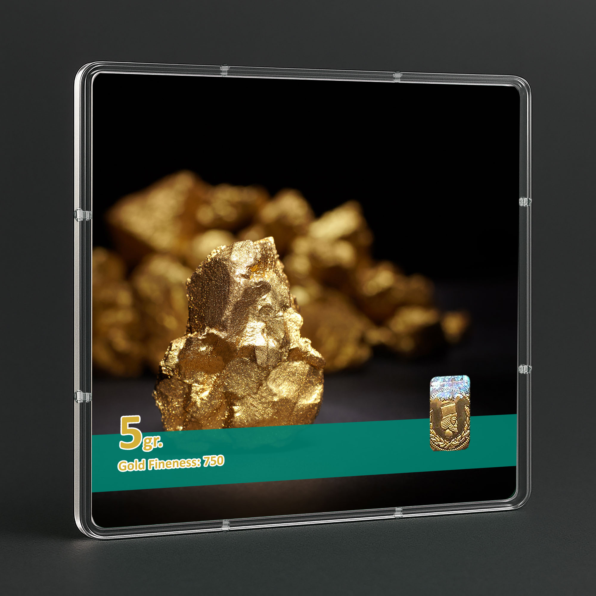 شمش طلا 18 عیار طلاشاپ مدل سکه و شمش کد BRF10014 - Image 3