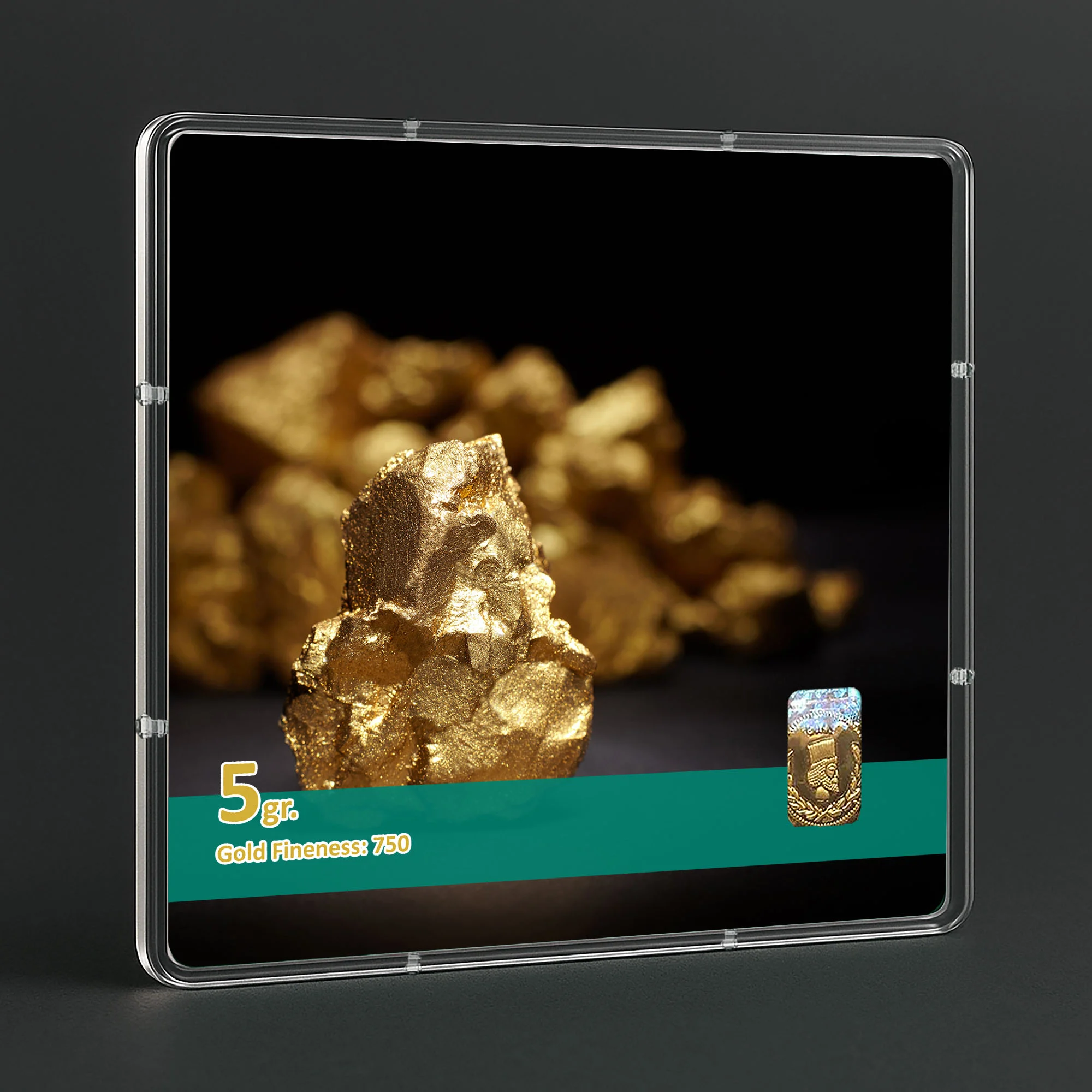 شمش طلا 18 عیار طلاشاپ مدل سکه و شمش کد BRF10014 - تصویر 3