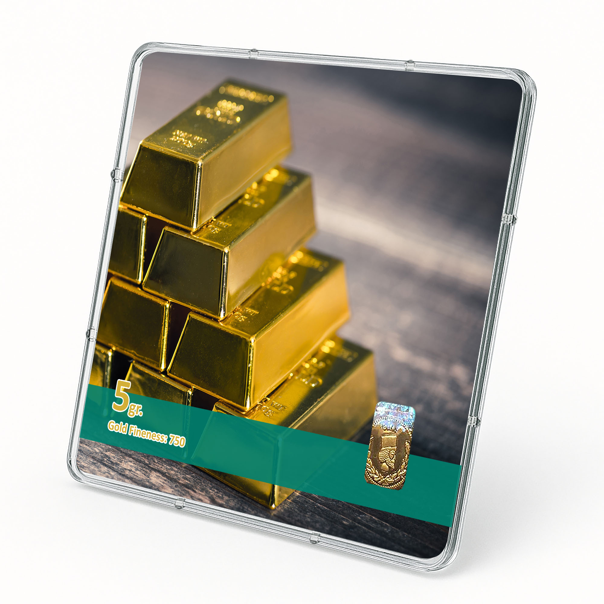 شمش طلا 18 عیار طلاشاپ مدل سکه و شمش کد BRF10009 - Image 2