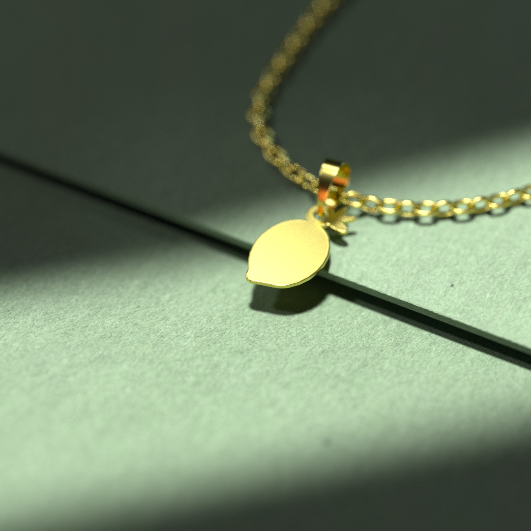 پلاک طلا 18 عیار زنانه مدل تربچه کد R388 - Image 2