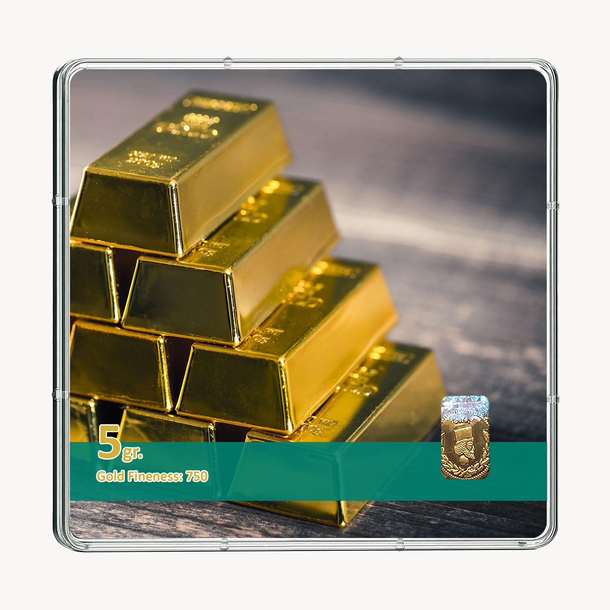 شمش طلا 18 عیار طلاشاپ مدل سکه و شمش کد BRF10009