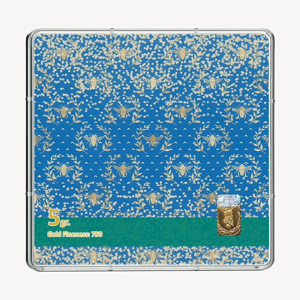 شمش طلا 18 عیار طلاشاپ مدل اسلیمی کد BRF10043