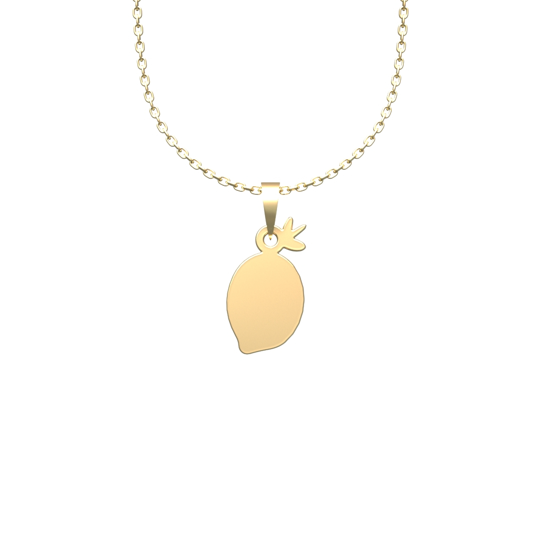 پلاک طلا 18 عیار زنانه مدل تربچه کد R388