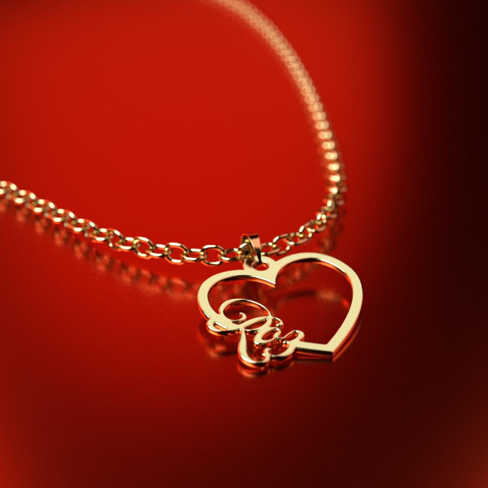 پلاک طلا 18 عیار زنانه مدل اسم رز roz کد R260 - Image 2