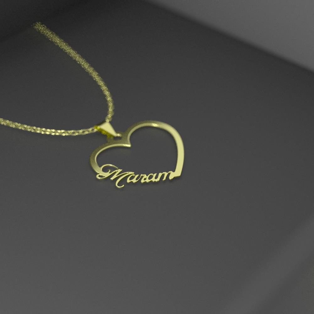 گردنبند طلا 18 عیار زنانه مدل اسم مرام maram کد R526 - Image 2