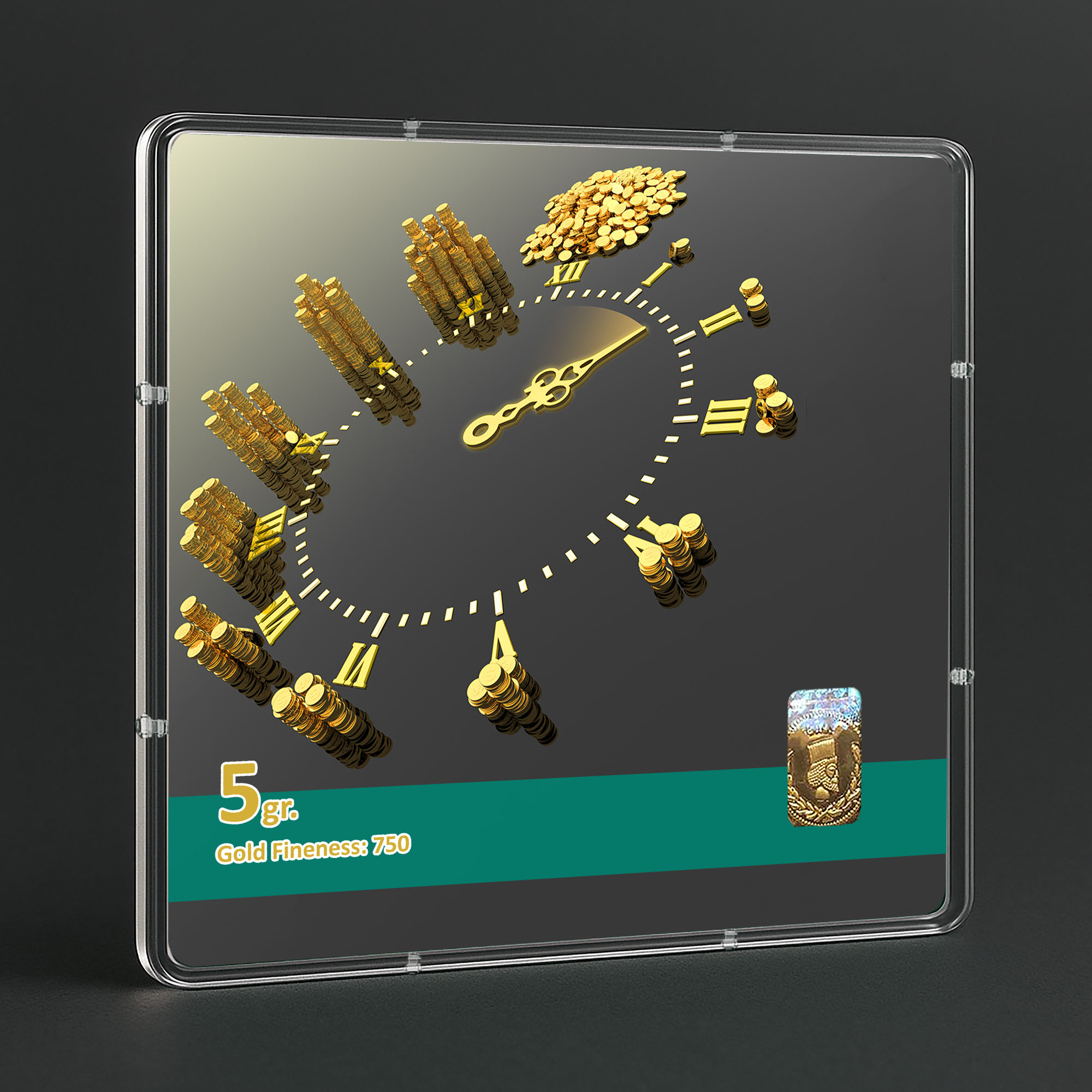 شمش طلا 18 عیار طلاشاپ مدل سکه و شمش کد BRF10008 - Image 3