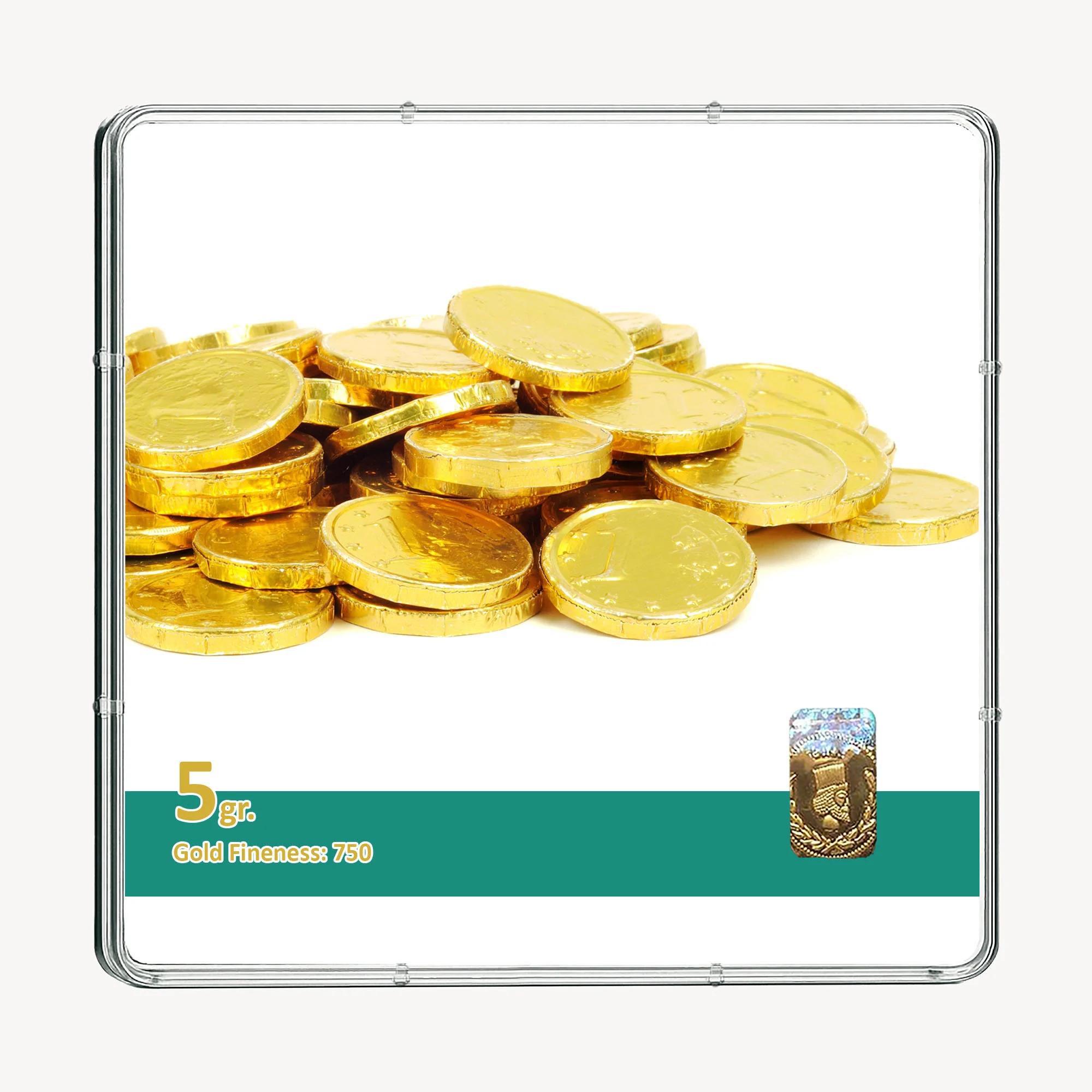 شمش طلا 18 عیار طلاشاپ مدل سکه و شمش کد BRF10010